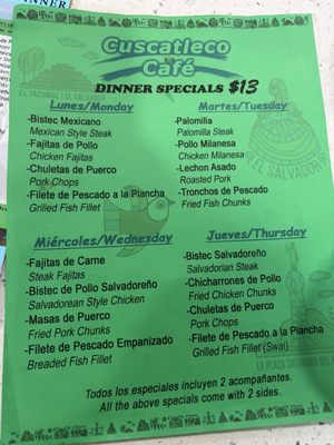 Menu photo 1 Cuscatleco Cafe Hollywood, FL