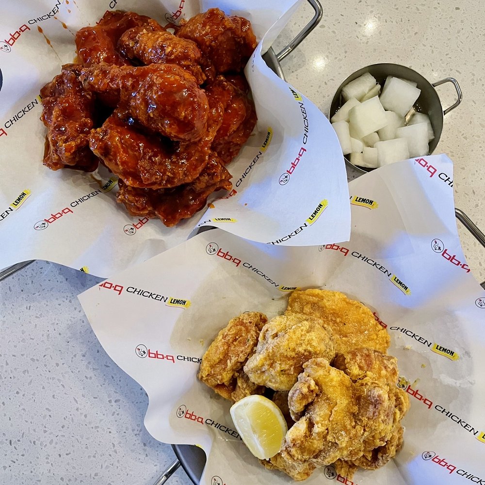 Secret sauce fried chicken and lemon cheesling chicken