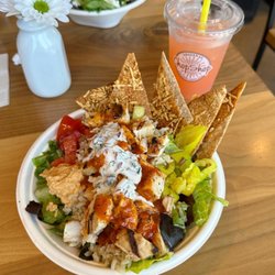 Original ChopShop - Hot Honey Chicken + Hummus Bowl