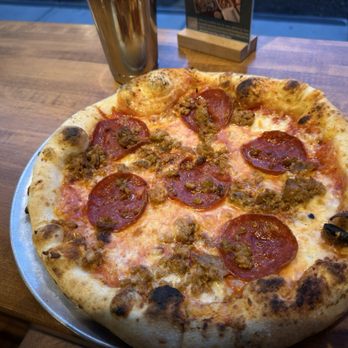 MOZZ Artisan Pizza - Meat pizza (pepperoni and sausage) - Pizza Near Me - Provo, Utah