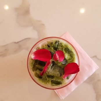 Holy Matcha - Strawberry matcha latte - Tea Rooms Near Me - San Diego, California Holy Matcha - Strawberry matcha latte - Tea Rooms Near Me - San Diego, California