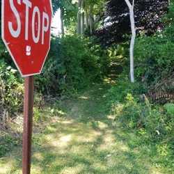 Meadow Hill Trail - Entrance at the corner of Connecticut Avenue and Old Town Road at the stop sign