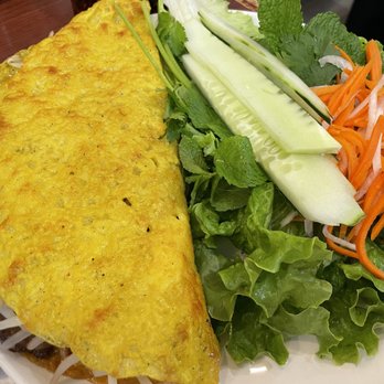 Mk Noodle - 9. Banh Xeo. Great as an appetizer to share or to have as your main dish. Fresh and healthy for you! - Vietnamese Near Me - Chicago, Illinois