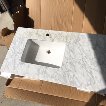 MTD Vanities - Discolored at left . Yellow. - Kitchen & Bath Near Me - North Hollywood, California