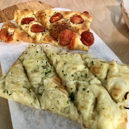 Tomato focaccia and onion focaccia Tomato focaccia and onion focaccia