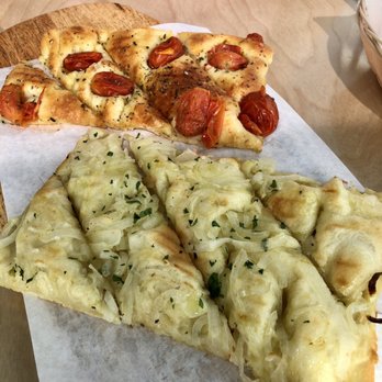 Mastra - Tomato focaccia and onion focaccia - Italian Near Me - American Fork, Utah Mastra - Tomato focaccia and onion focaccia - Italian Near Me - American Fork, Utah