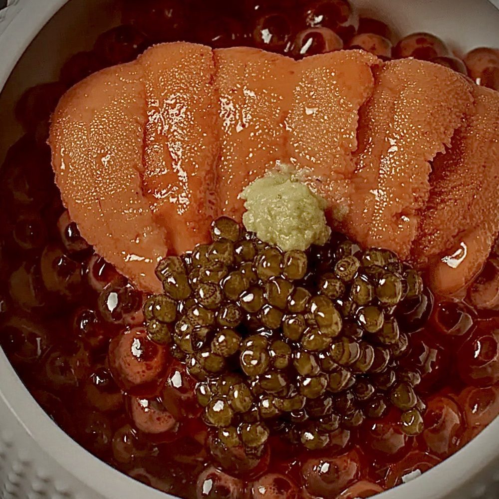 ITO - Extremely opulent version of Ikura Donburi with ossetra caviar and Hokkaido uni over the small amount of perfectly prepared sushi rice. - Japanese Near Me - Las Vegas, Nevada