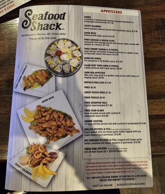 Menu photo 1 Seafood Shack Marion, AR Menu photo 1 Seafood Shack Marion, AR