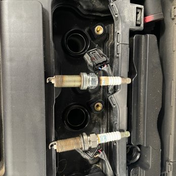 Prestige Auto Sales - All 4 of the spark plugs  looked like this - Car Dealers Near Me - Modesto, California