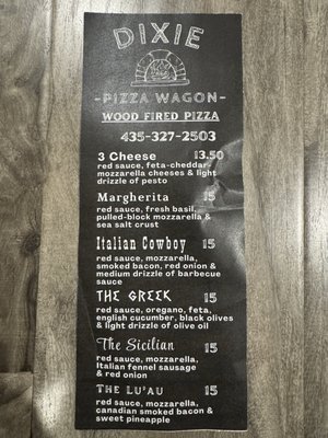 Menu photo 1 Dixie Pizza Wagon Hurricane, UT