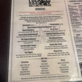 Lucky 13 - Current menu - Burgers Near Me - Salt Lake City, Utah Lucky 13 - Current menu - Burgers Near Me - Salt Lake City, Utah