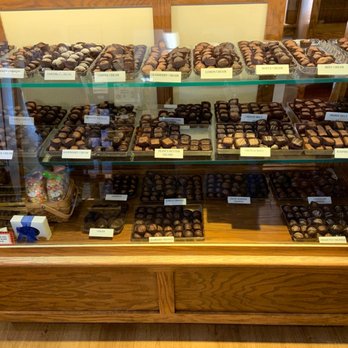 Snowflake Chocolates - a display of chocolates - Chocolatiers & Shops Near Me - Jericho, Vermont