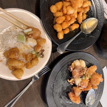 Jun Dynasty - Orange Chicken, Rice, & Creamy Walnut Shrimp - Szechuan Near Me - Tucson, Arizona Jun Dynasty - Orange Chicken, Rice, & Creamy Walnut Shrimp - Szechuan Near Me - Tucson, Arizona