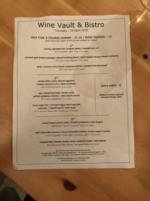 Menu photo 3 Wine Vault & Bistro San Diego, CA Menu photo 3 Wine Vault & Bistro San Diego, CA