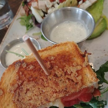 First Watch - Roast beef and havarti sandwich with Cobb salad - Breakfast & Brunch Near Me - San Antonio, Texas