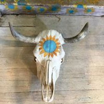 Michelle's - Beautiful skull painted by Taos local! - Accessories Near Me - Taos, New Mexico