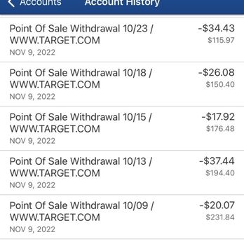 Target - 6 charges on one day roughly $160. Goodbye to online ordering at target - Department Stores Near Me - Rancho Cordova, California Target - 6 charges on one day roughly $160. Goodbye to online ordering at target - Department Stores Near Me - Rancho Cordova, California
