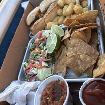 Green Cheek Beer Co. - Fish Tacos and Chicken sandwich with the best tots.. - Breweries Near Me - Sunset Beach, California Green Cheek Beer Co. - Fish Tacos and Chicken sandwich with the best tots.. - Breweries Near Me - Sunset Beach, California