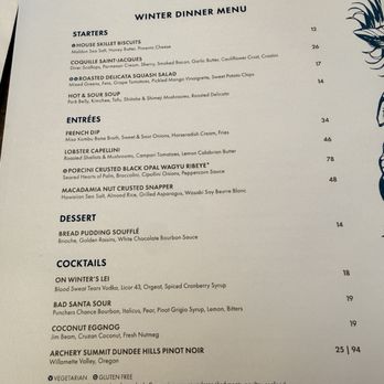 Tommy Bahama Restaurant & Bar - Menu - New American Near Me - Honolulu, Hawaii