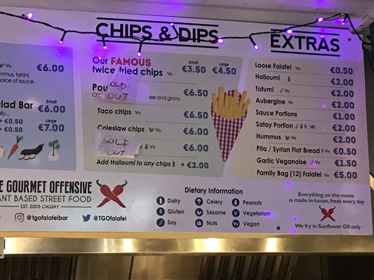 Menu photo 5 TGO Falafel Bar Galway, G Menu photo 5 TGO Falafel Bar Galway, G