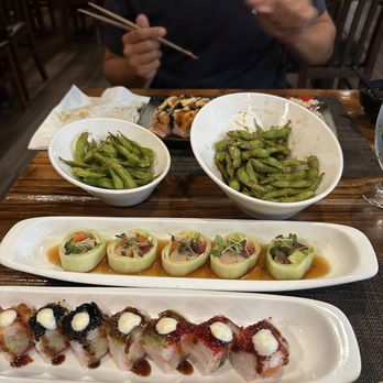 Maru Sushi - Trio Roll Naruto Roll Soy Garlic Edamame - Japanese Near Me - Ridgewood, New Jersey