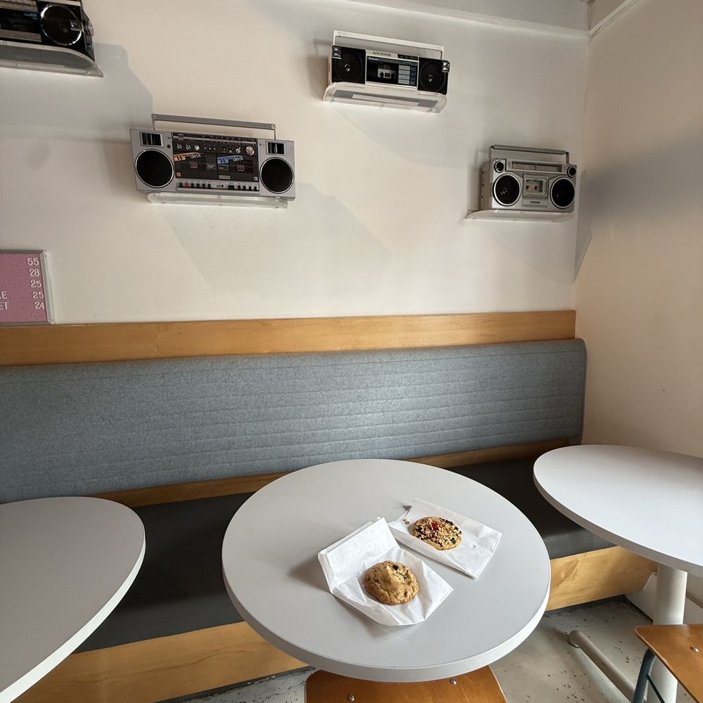 HiFi Cookies - cute tables & retro boomboxes on the wall - Desserts Near Me - Nashville, Tennessee HiFi Cookies - cute tables & retro boomboxes on the wall - Desserts Near Me - Nashville, Tennessee