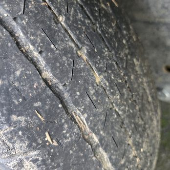 Cruise America - Passenger/right side tire on travel trail we were given - RV Rental Near Me - Dallas, Texas Cruise America - Passenger/right side tire on travel trail we were given - RV Rental Near Me - Dallas, Texas