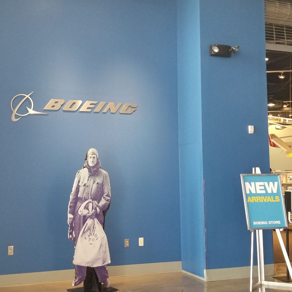 Boeing Future of Flight - Lobby with gift shop - Tours Near Me - Mukilteo, Washington