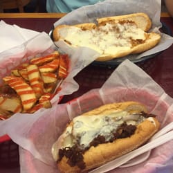 J Michael's Philly Deli - Chicken cheesesteak and Philly cheesesteak were delicious! Fries, not so much. Very bland. Overall -- 2 thumbs up!