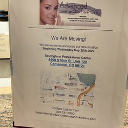 Advanced Laser & Skin Care Clinic - They are moving to a new location on the 25th of May 2022.
