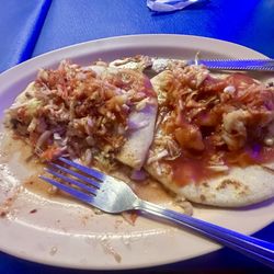 Restaurante Y Pupuseria Comalapa - Bean and cheese pupusas