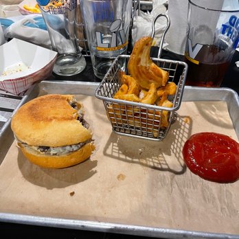 Benchwarmer's - Mushroom Swiss burger and sidewinders. - Chicken Wings Near Me - Rockport, Texas Benchwarmer's - Mushroom Swiss burger and sidewinders. - Chicken Wings Near Me - Rockport, Texas