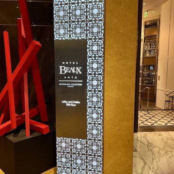 Hotel Beaux Arts Autograph Collection - signage in the lobby of the JW Marriott - Hotels Near Me - Miami, Florida