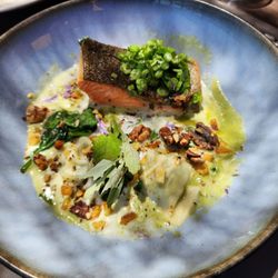 Restaurant David - Trout with agnolotti.