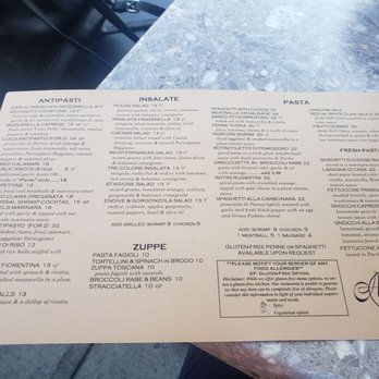 Antonio's Trattoria - Menu front - April 2022 - Italian Near Me - Bronx, New York