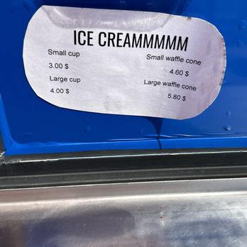 Frosty’s Parlor - Cost for ice cream and sizes - Ice Cream & Frozen Yogurt Near Me - Marion, North Carolina