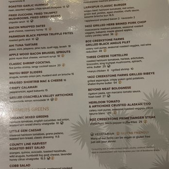 Larkspur Grill - Menu that night - New American Near Me - Palm Desert, California Larkspur Grill - Menu that night - New American Near Me - Palm Desert, California