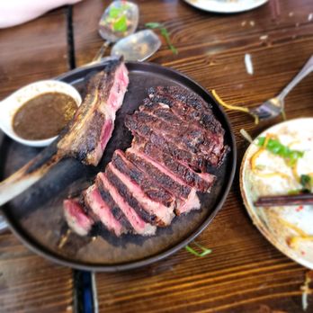 Saigon Social - "Unshaken" beef/Bo Khong Luc Lac. 60 day tomahawk. Pricey but good. - Vietnamese Near Me - New York, New York Saigon Social - "Unshaken" beef/Bo Khong Luc Lac. 60 day tomahawk. Pricey but good. - Vietnamese Near Me - New York, New York