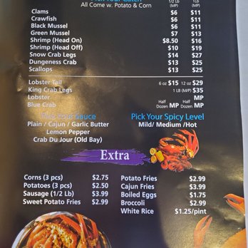 Crab Du Jour - 3rd page menu - Seafood Near Me - Turnersville, New Jersey Crab Du Jour - 3rd page menu - Seafood Near Me - Turnersville, New Jersey