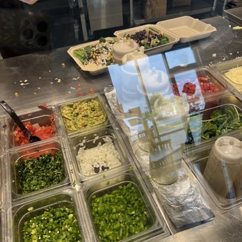 Barberitos - a variety of salads being prepared - Mexican Near Me - Auburn, Alabama Barberitos - a variety of salads being prepared - Mexican Near Me - Auburn, Alabama