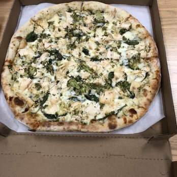 Nico's Pizza - Chicken pesto- grab a few slices and dive in - Pizza Near Me - Provo, Utah