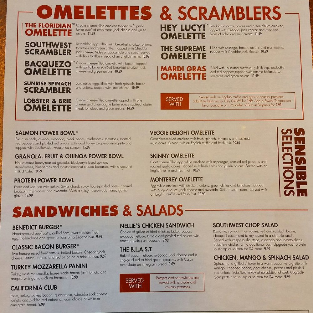 Another Broken Egg Cafe - Menu 2/2 : 30JAN 2018 - Breakfast & Brunch Near Me - Shenandoah, Texas Another Broken Egg Cafe - Menu 2/2 : 30JAN 2018 - Breakfast & Brunch Near Me - Shenandoah, Texas