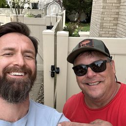 Perfect fence and happy customer Perfect fence and happy customer
