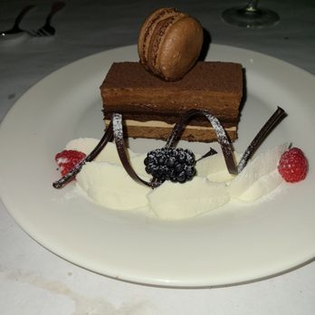 Nova Kitchen - Incredible dessert. Paris chocolate Mousse cake. The hazelnut crunch was incredible - American Near Me - Blauvelt, New York