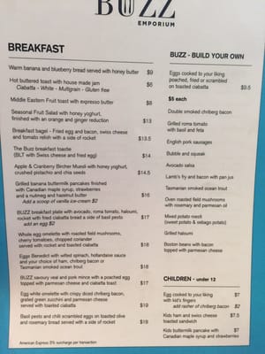 Menu photo 3 Buzz Fortitude Valley, QLD Menu photo 3 Buzz Fortitude Valley, QLD