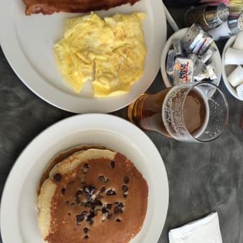 Wings Cafe - Chocolate chip pancake combo with bootleggers beer - Diners Near Me - Fullerton, California Wings Cafe - Chocolate chip pancake combo with bootleggers beer - Diners Near Me - Fullerton, California