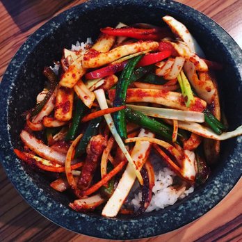 Kim's Korean BBQ Restaurant - Spicy squid over rice. If you like spicy you'll like this! - Korean Near Me - Jacksonville, Florida