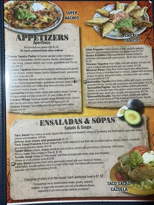 Menu photo 7 El Tapatio Coquille, OR