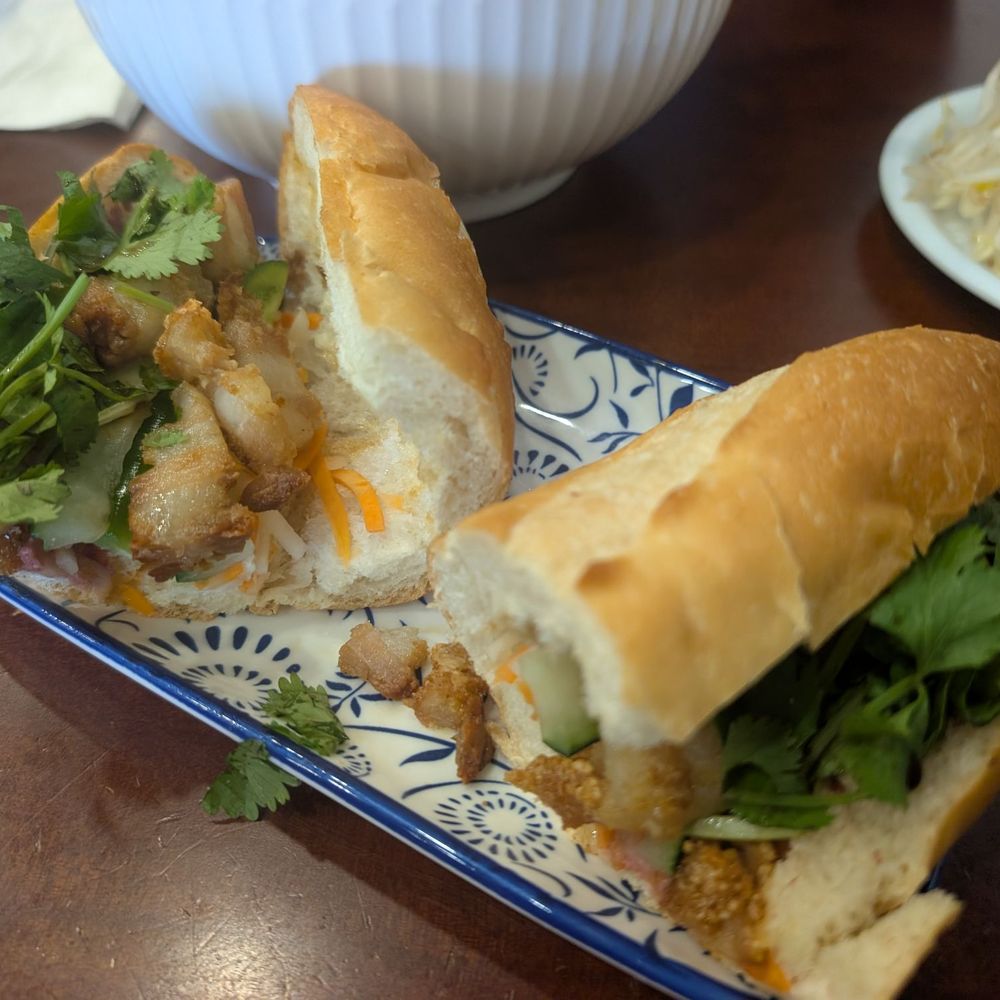 Pho Viet Kitchen - Crispy Pork Belly sandwich - Vietnamese Near Me - Manteca, California Pho Viet Kitchen - Crispy Pork Belly sandwich - Vietnamese Near Me - Manteca, California