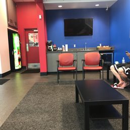 There is even a place with free snacks, water, and comfortable seating with tv if you have to wait for your vehicle to get done There is even a place with free snacks, water, and comfortable seating with tv if you have to wait for your vehicle to get done